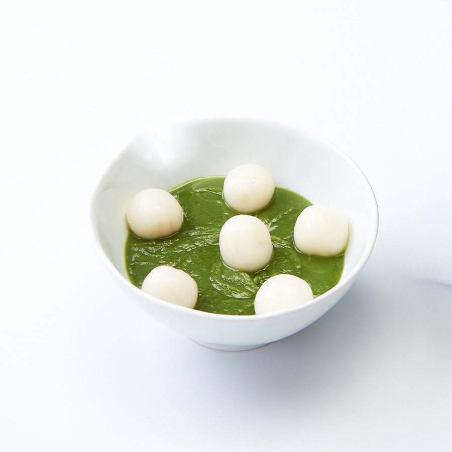 抹茶白玉:抹茶と白玉のシンプルな甘味