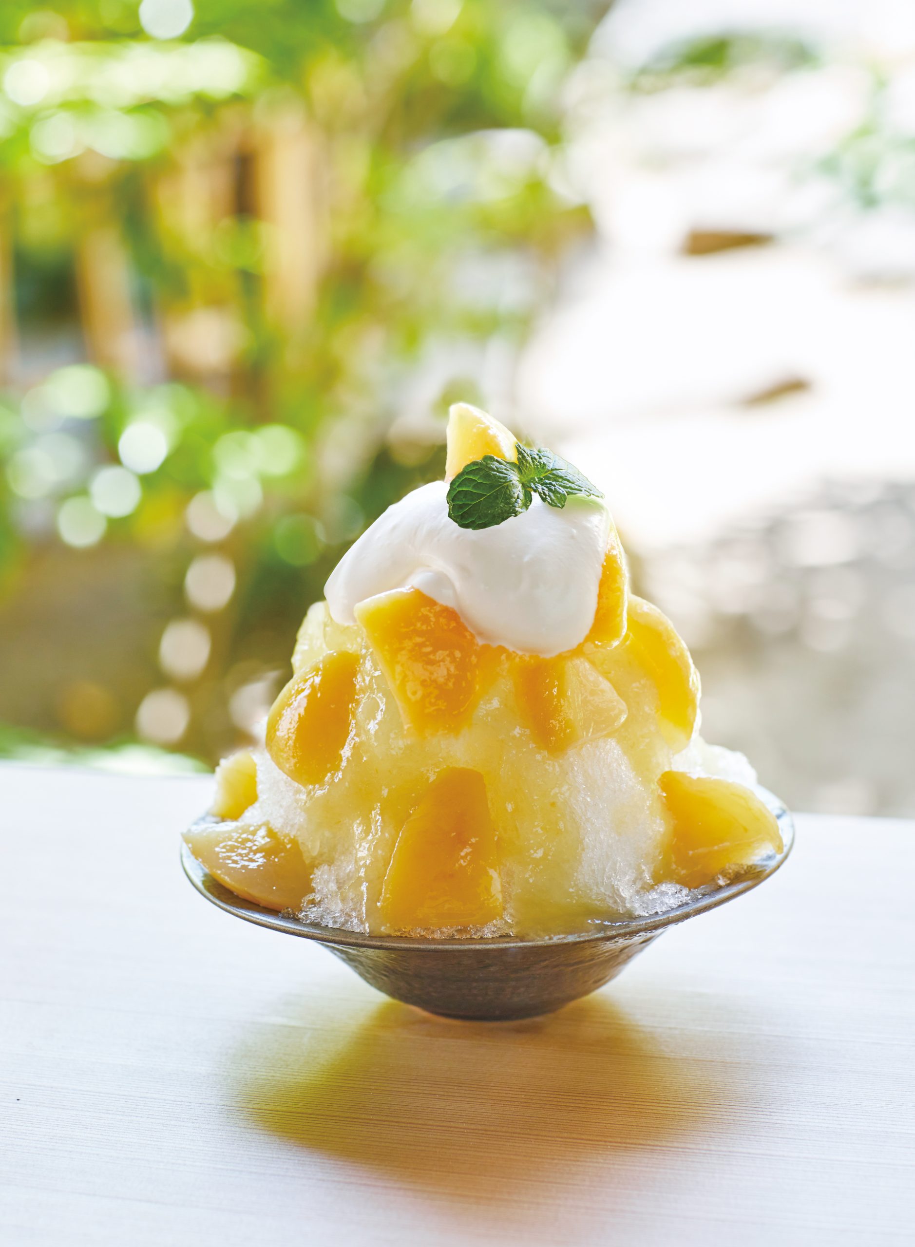 白桃の贅沢かき氷