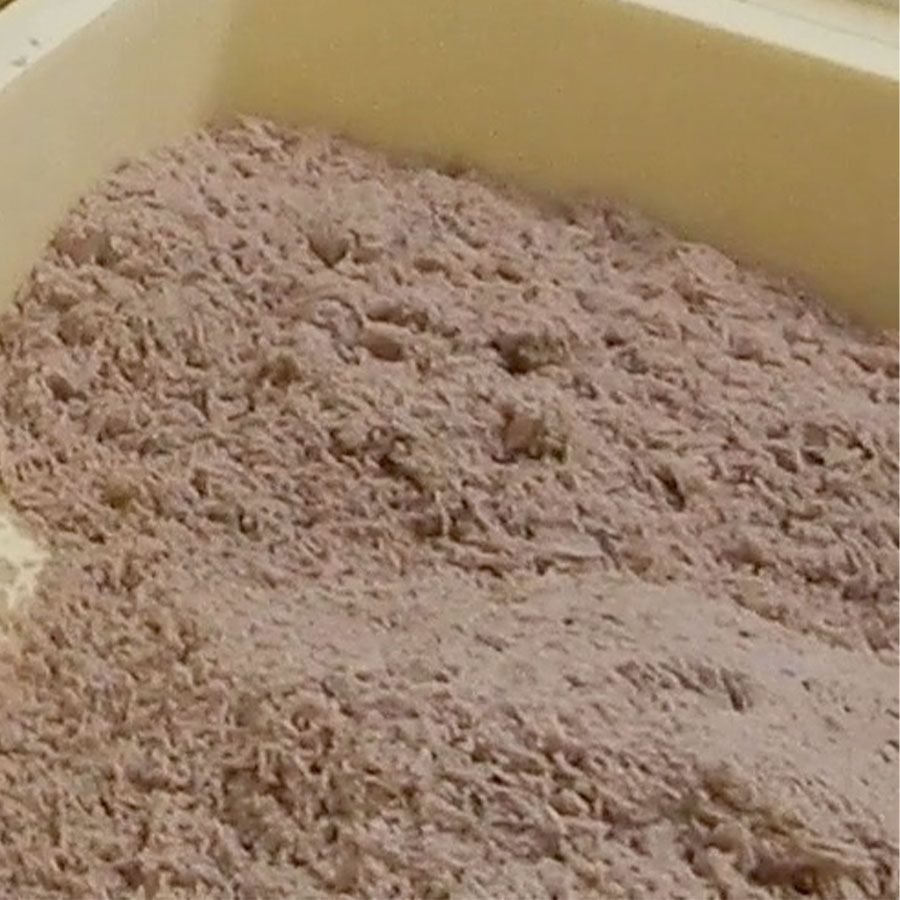 栗しぐれの生地づくり